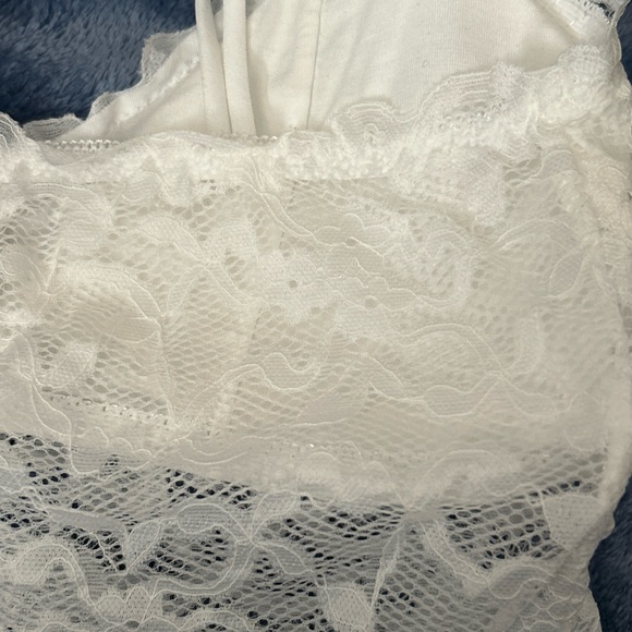 Lingerie Set White Lace Bralette Bra Matching Panties Waist Fit sexy pick size - Picture 9 of 12